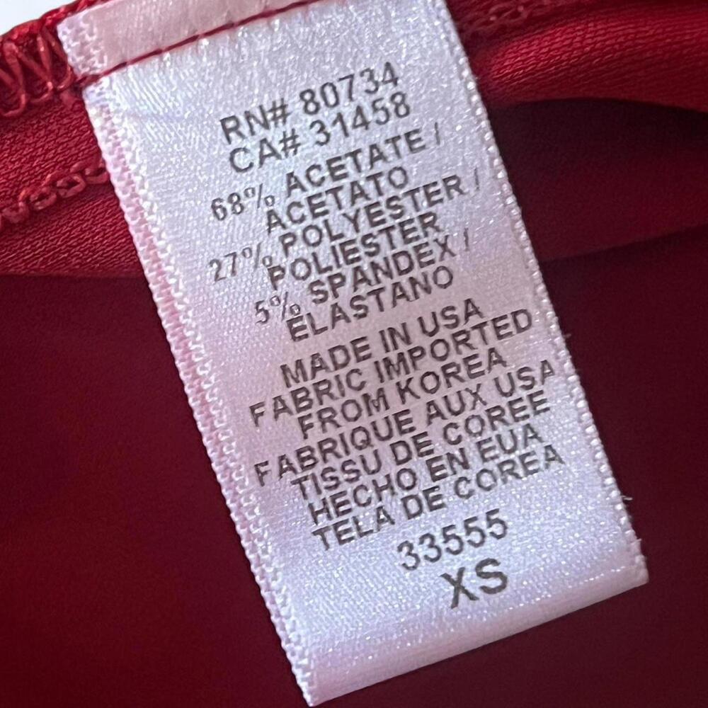 vintage y2k bcbg maxazria red draped wrap dress Size XS - Picture 6 of 6